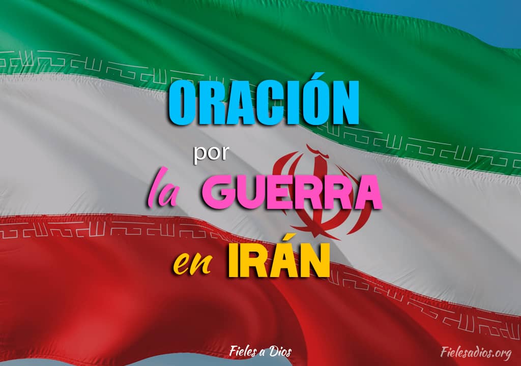 bandera de iran en oracion por guerra