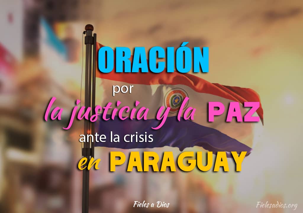 bandera de paraguay en oracion por crisis