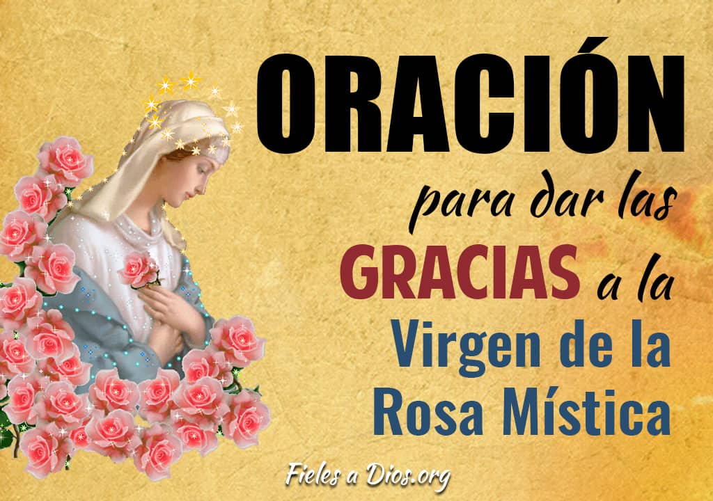 oracion para dar las gracias a la virgen de la rosa mistica