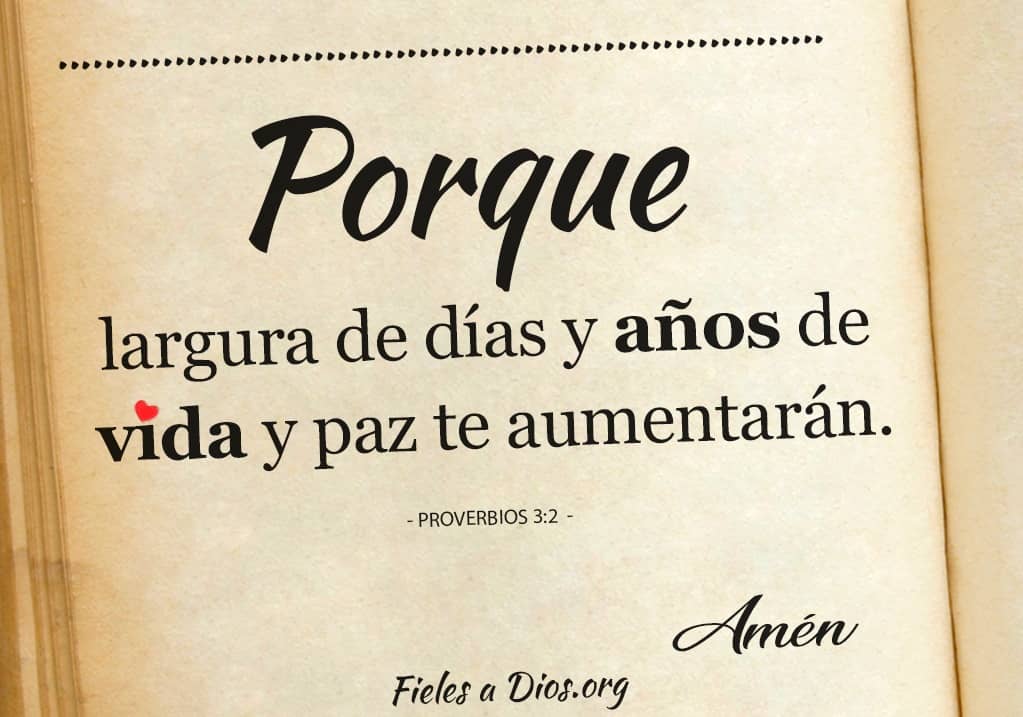 anos vida y paz te aumentaran