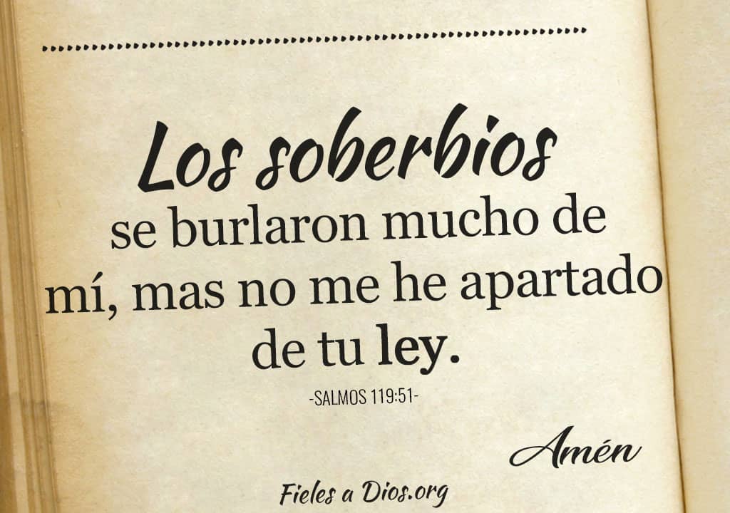 los soberbios se burlaron mucho de mi