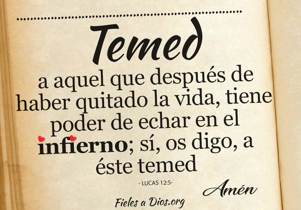 temed aquel que despues haber quitado la vida