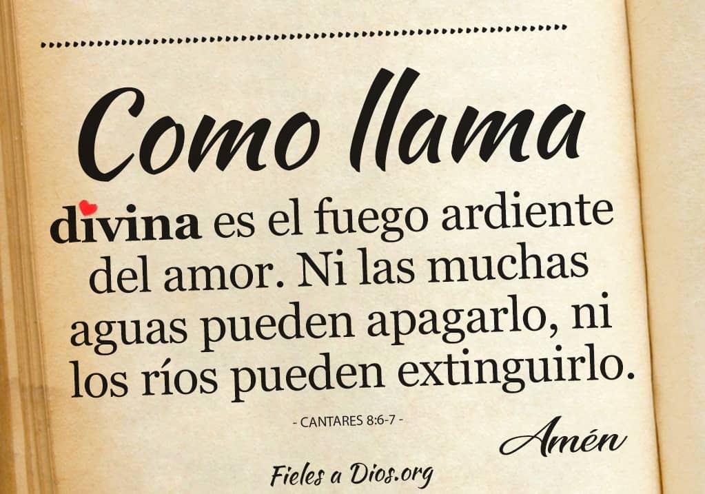 ni las muchas aguas pueden apagarlo