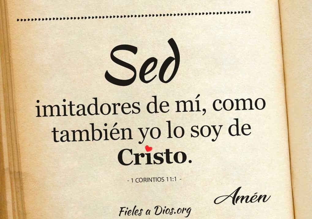 como tambien yo lo soy de cristo