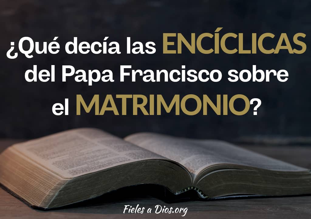 que decia la enciclicas del papa francisco sobre el matrimonio