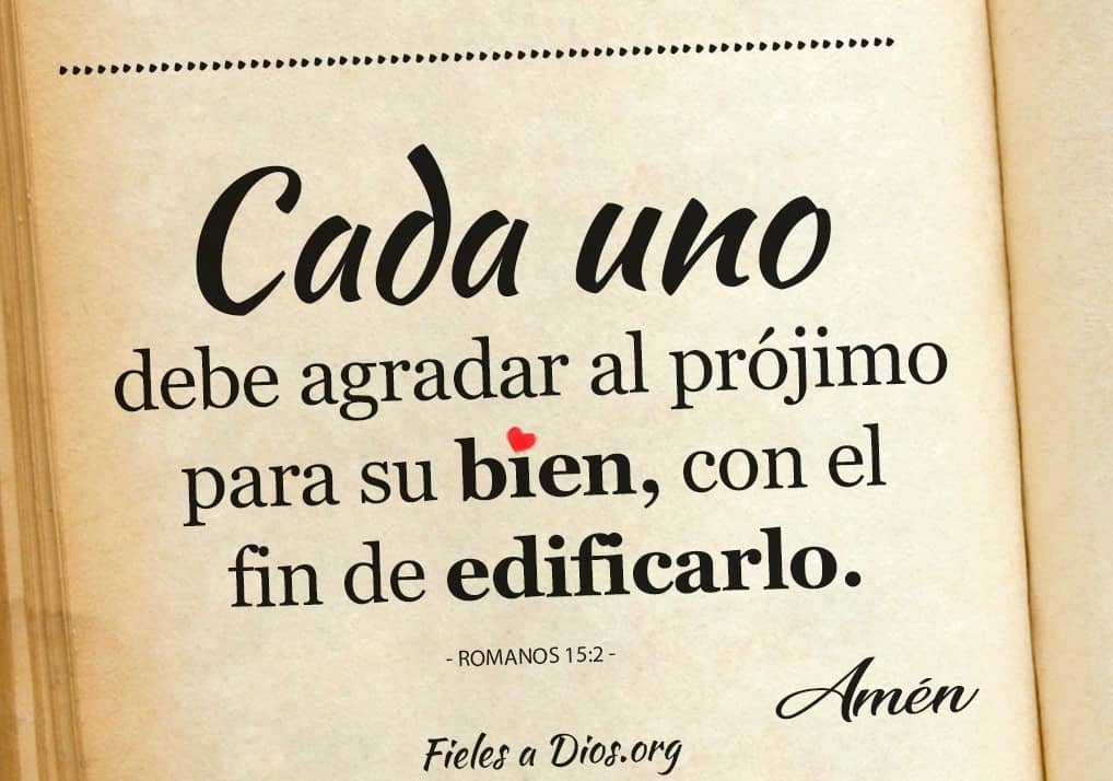 con el fin de edificarlo