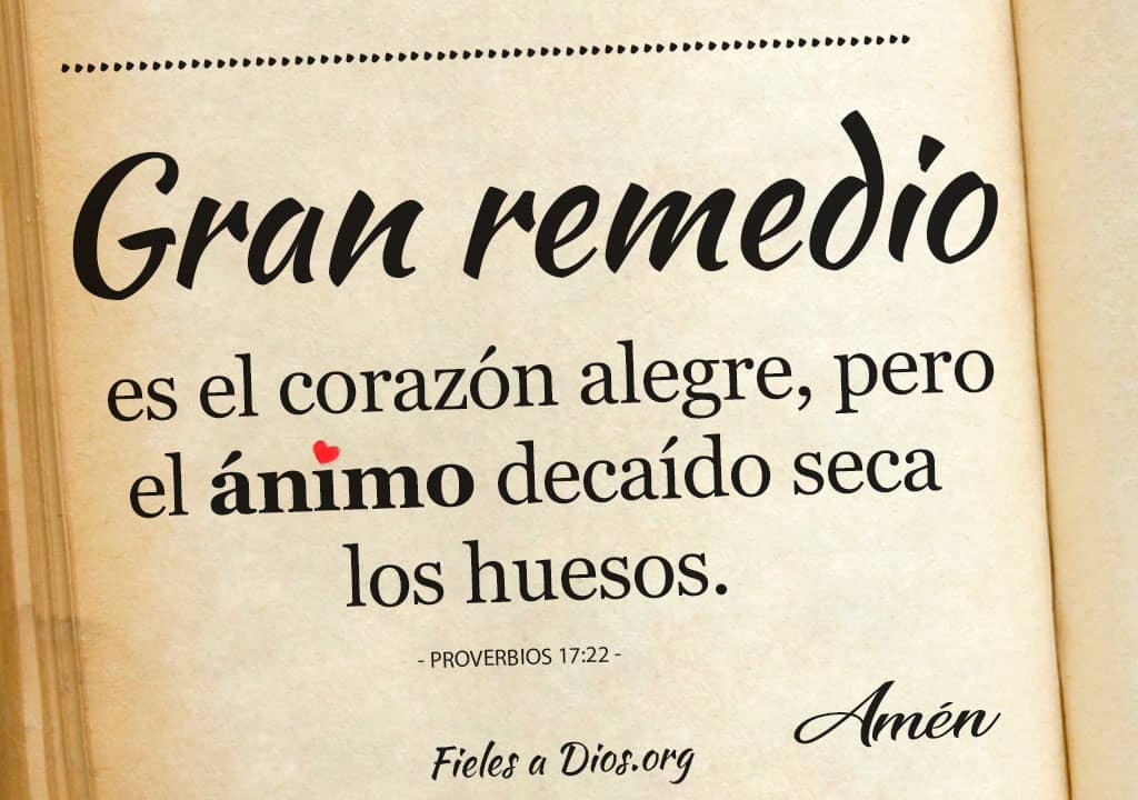 gran remedio es el corazon alegre