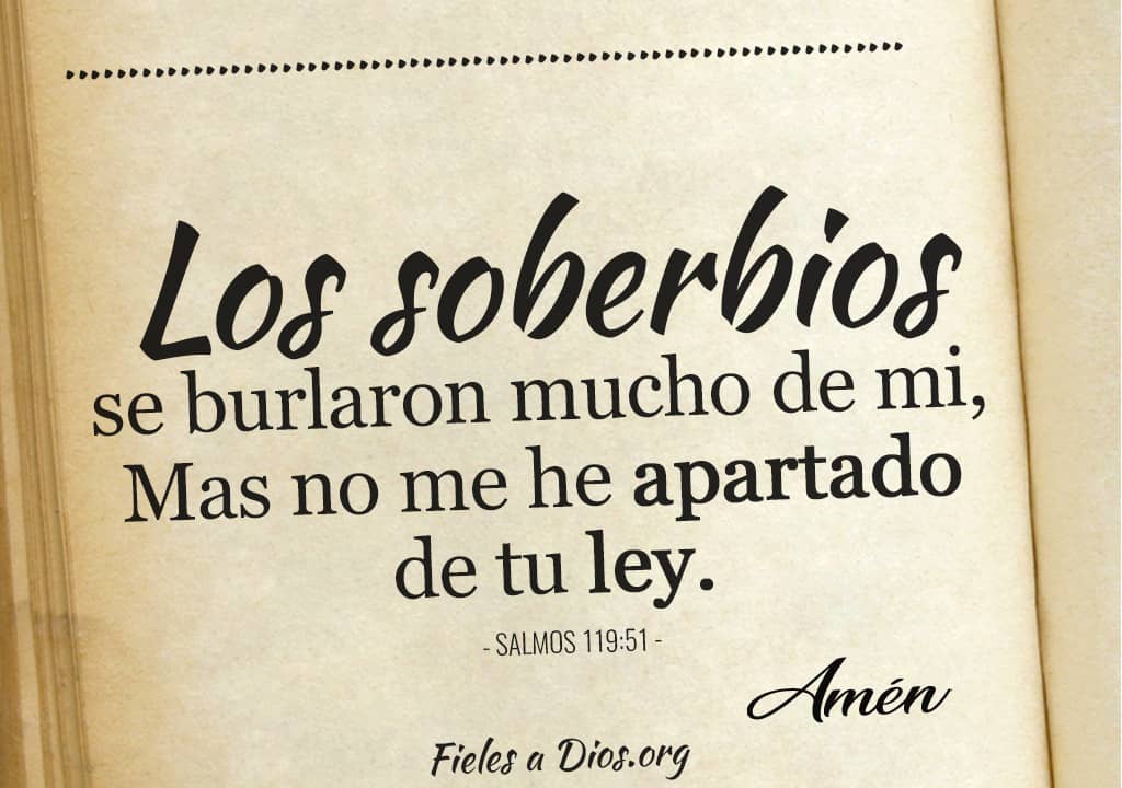 los soberbios se burlaron mucho de mi