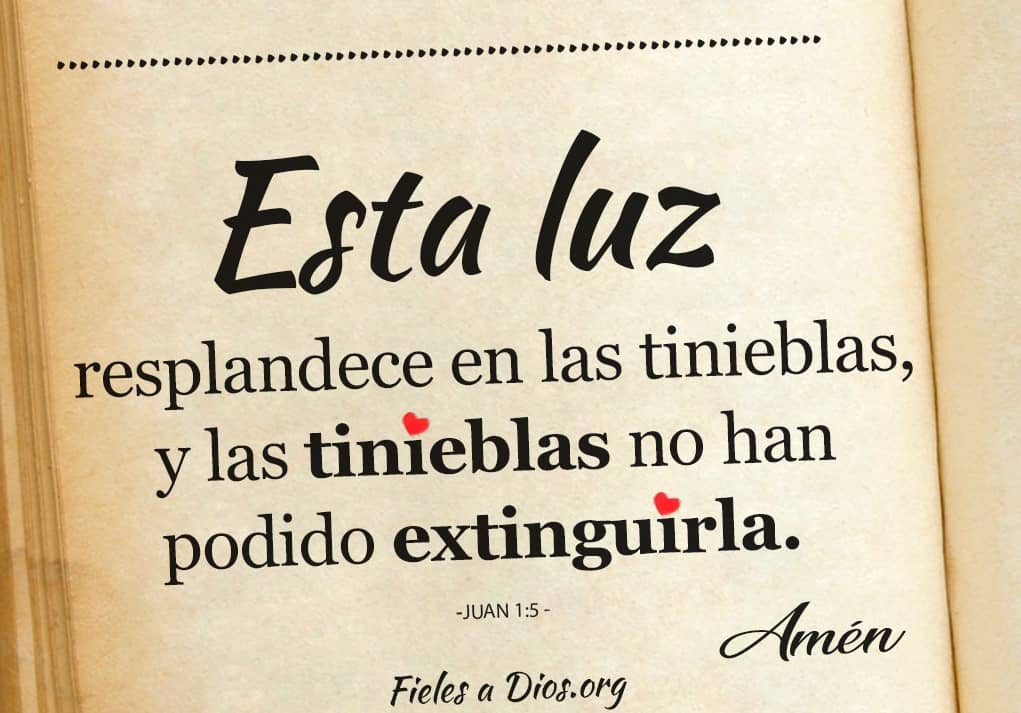 esta luz resplandece en las tinieblas