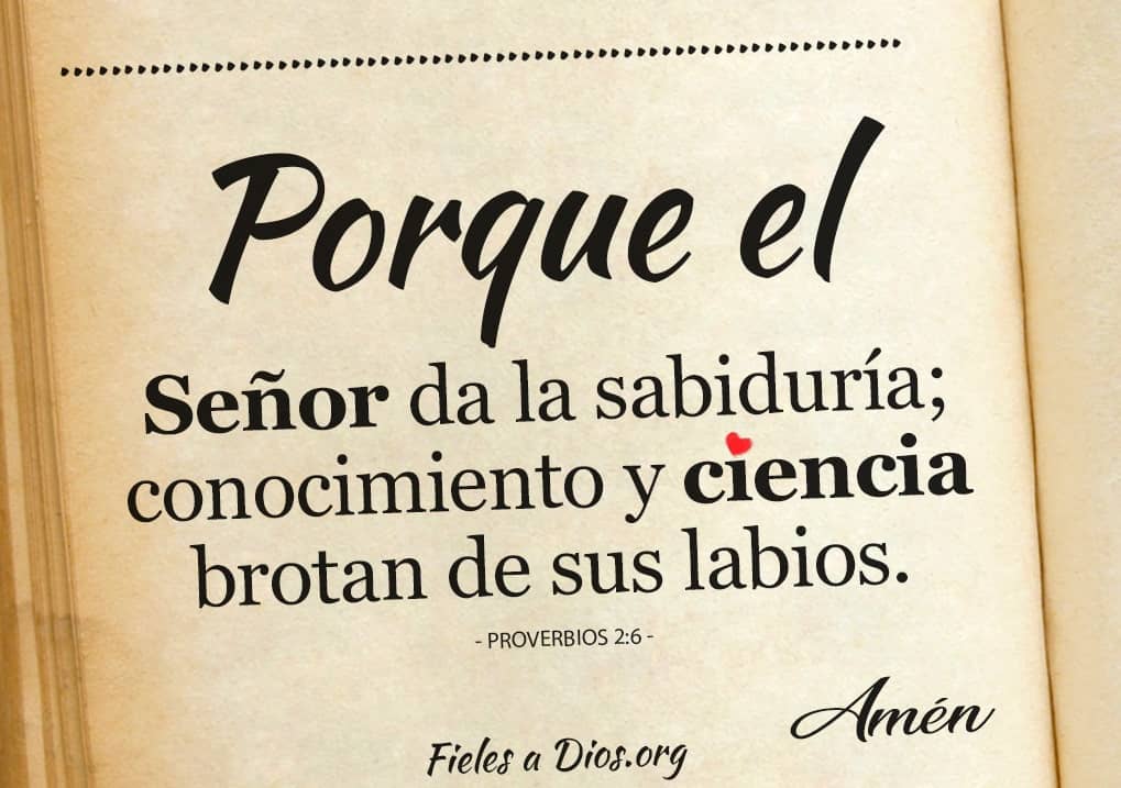 conocimiento y ciencia brotan de sus labios