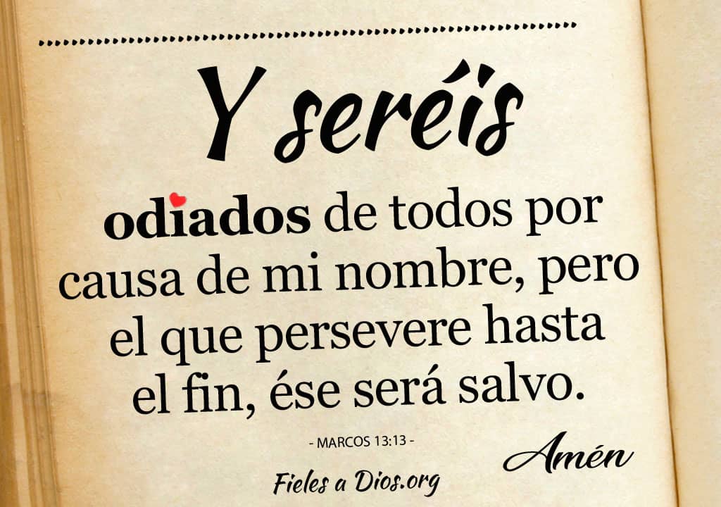 y sereis odiados de todos