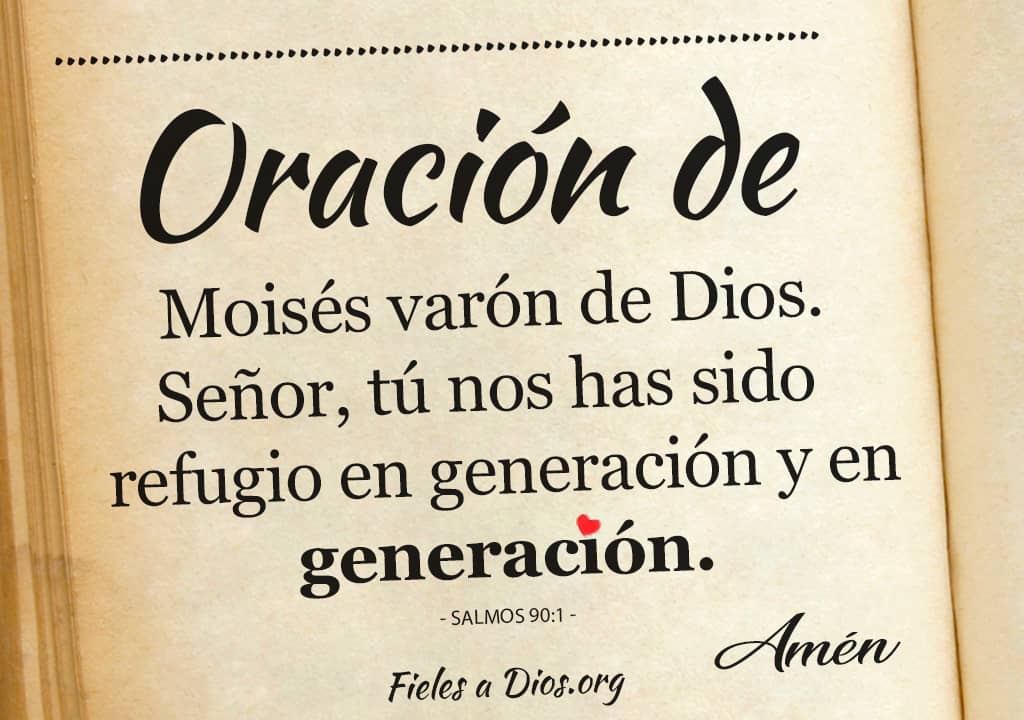 oracion de moises varon de dios