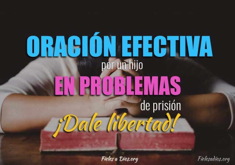 Poderosa oración para liberar a un hijo preso con problemas