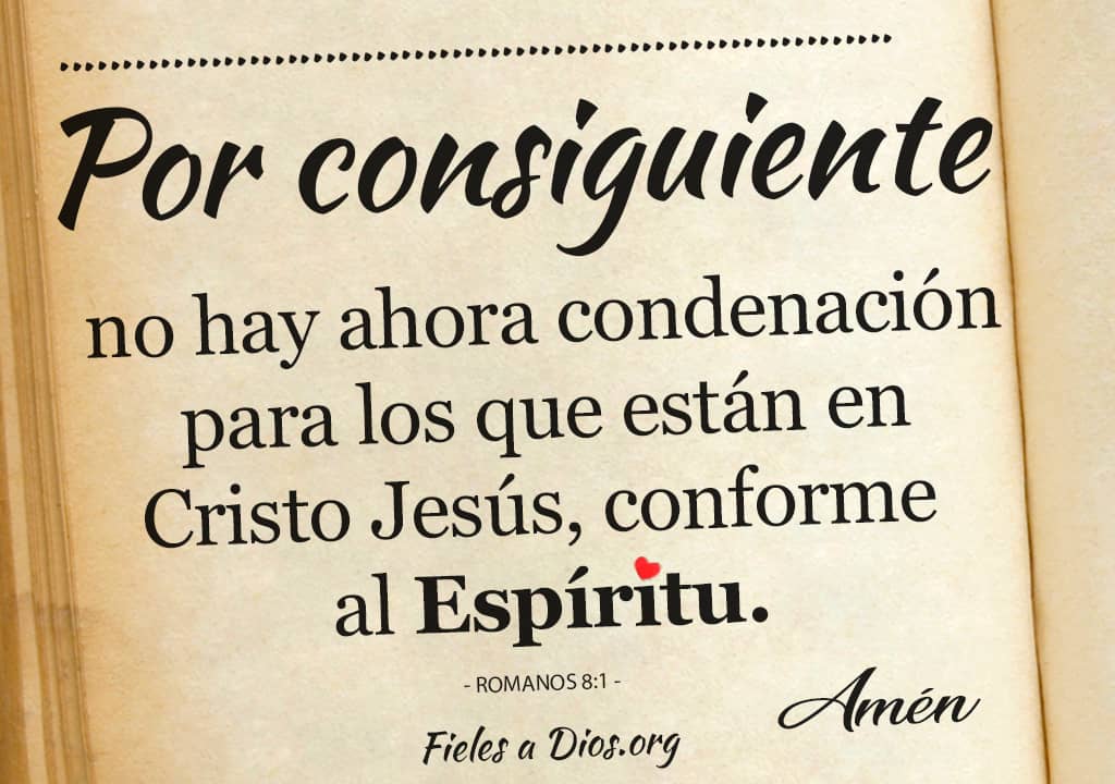 no hay condenacion cristo jesus conforme al espiritu