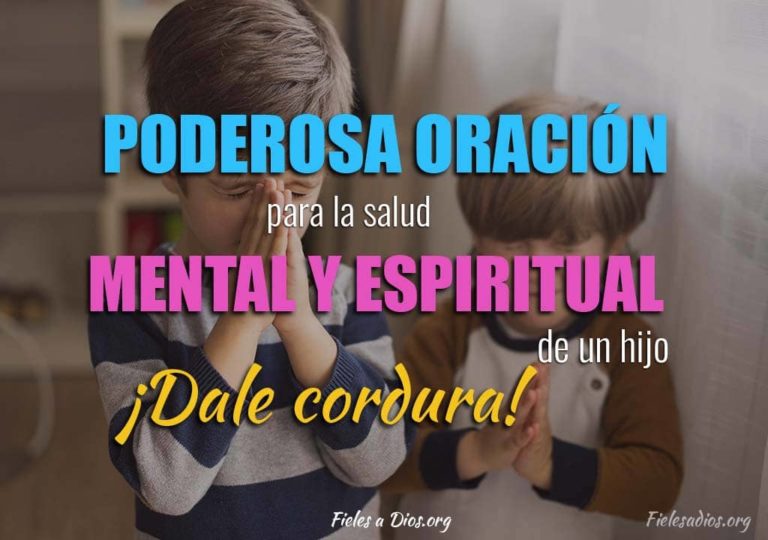 Poderosa oración para la salud mental y espiritual de un hijo ¡Ayúdale ...