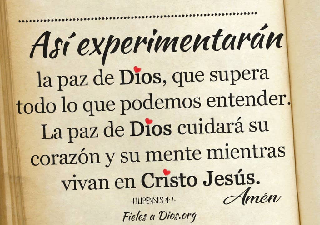 la paz de dios cuidara de su corazon