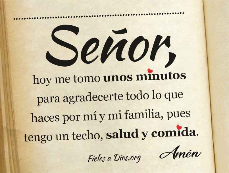 Hoy me tomo unos minutos para agradecerte todo lo que haces por mi