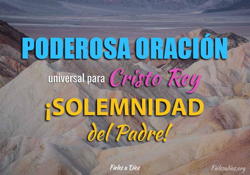 Poderosa oracion universal para Cristo Rey