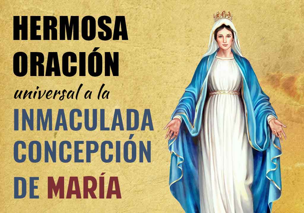 Hermosa oracion universal a la Inmaculada Concepcion de Maria
